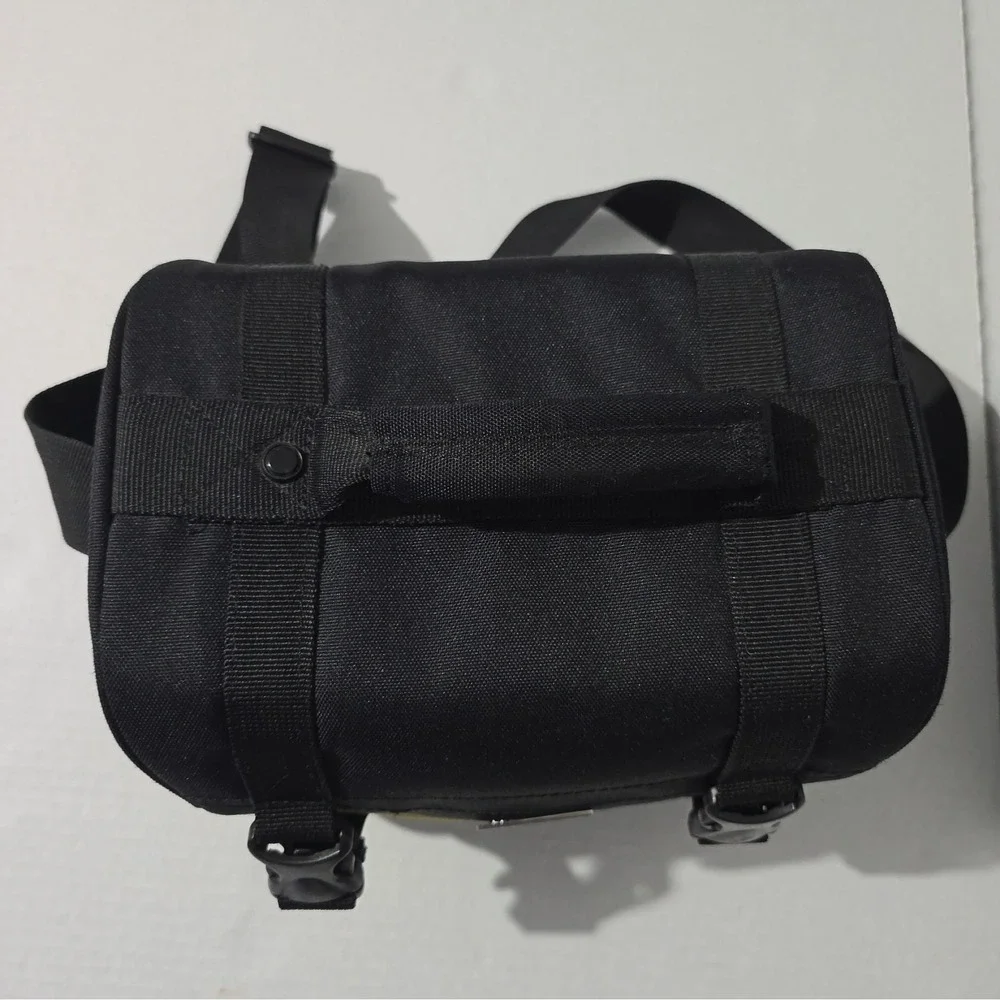 Nikon Camera Bag Adjustable Shoulder Strap Black Yellow Trim
